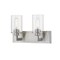 Z-Lite Savannah 2 Light Vanity, Brushed Nickel & Clear 462-2V-BN - alternate 1